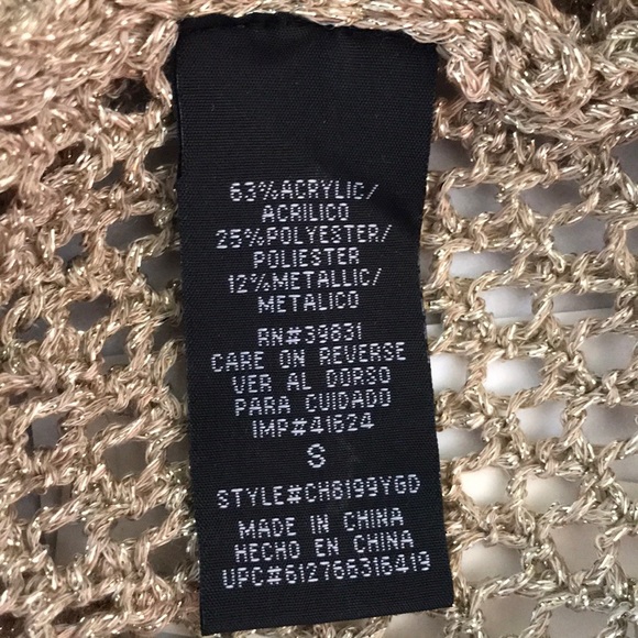 CHORD NETS GOLD TANK TOP “S”🔥🌟🌟 - Picture 4 of 5